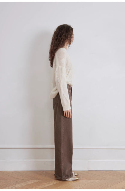 Vintage Washed Straight-Leg Denim – Timeless Streetwear Chic