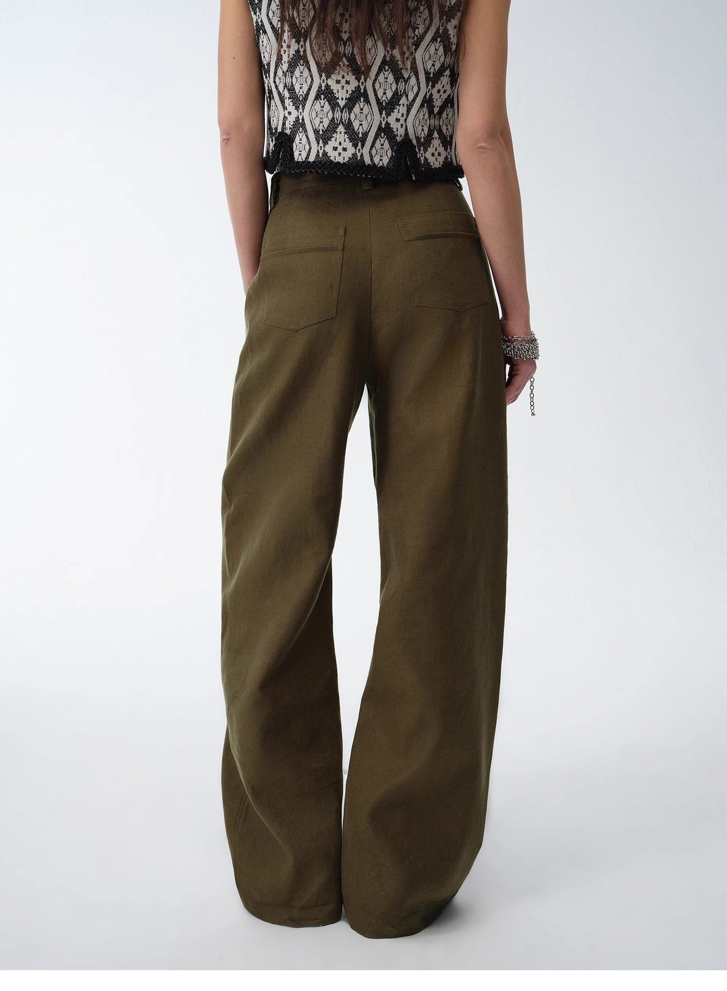 Weiss Love Letter Linen Scimitar Pants