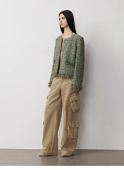 Nostalgic Wasteland Distressed Jeans – Urban Heavy-Wash Denim