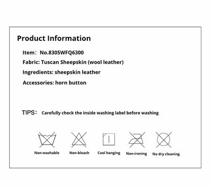 Fireladyfur Women's Reversible Standing Collar Tuscan Sheepskin Coat