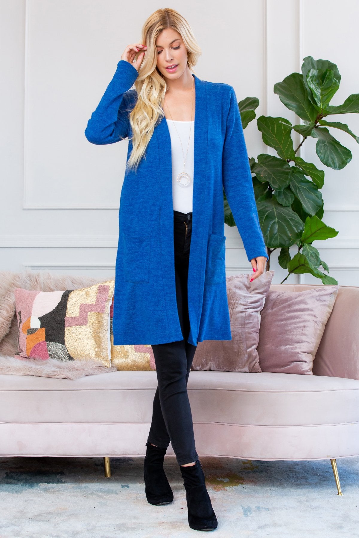 Brushed Pocket Cardigan – Cozy Everyday Layering