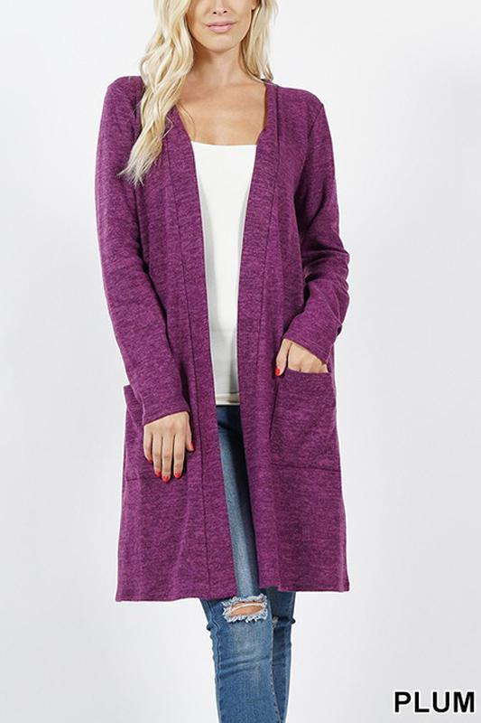 Brushed Pocket Cardigan – Cozy Everyday Layering