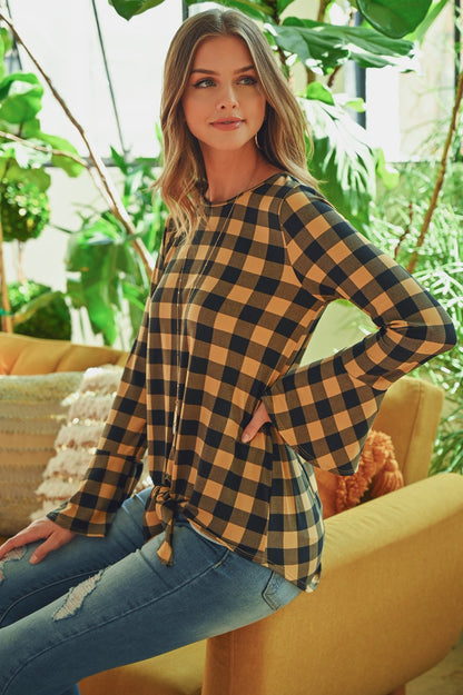 Bell Sleeve Front Tie Blouse – Effortlessly Feminine