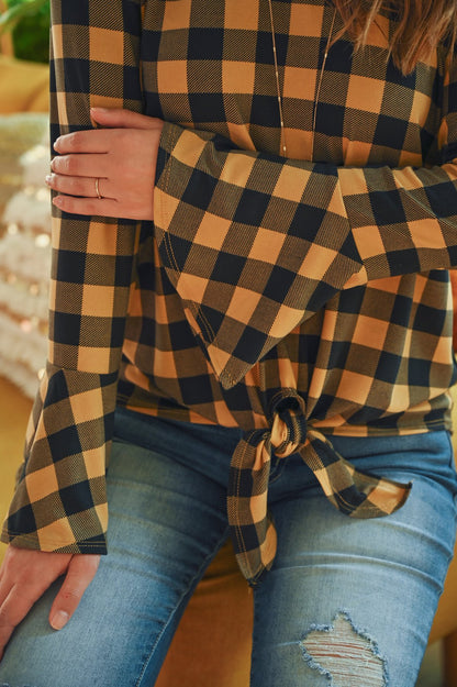 Bell Sleeve Front Tie Blouse – Effortlessly Feminine