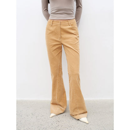 Road to Extraordinary Retro Corduroy Flared Trousers