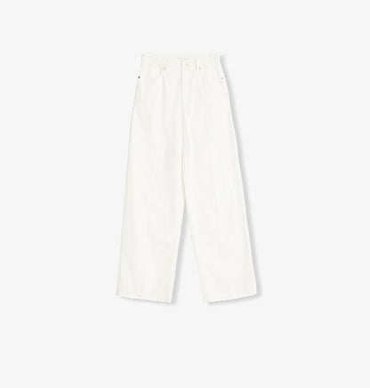 Customized Cotton Fabric Skin-Friendly Washed Drape Versatile Wide-Leg Jeans