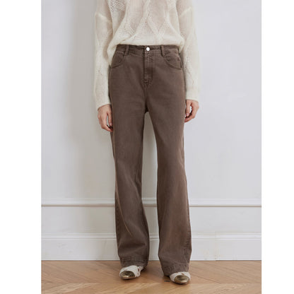 Vintage Washed Straight-Leg Denim – Timeless Streetwear Chic