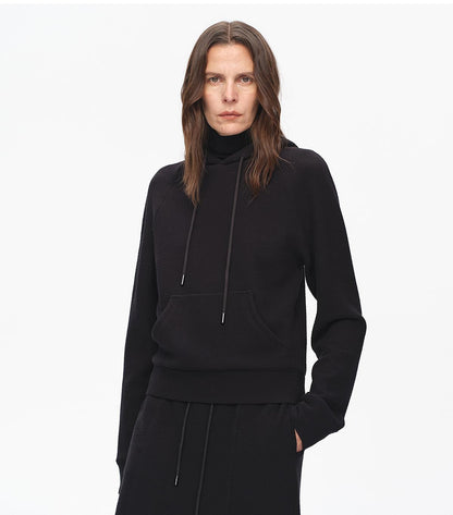 Casual Life Textured Cotton Hoodie