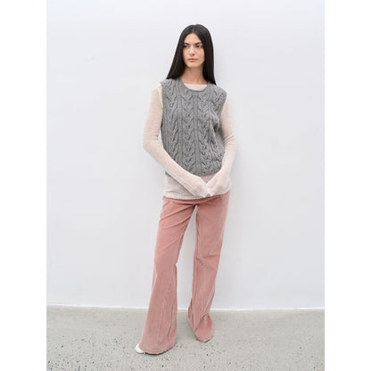 Road to Extraordinary Retro Corduroy Flared Trousers