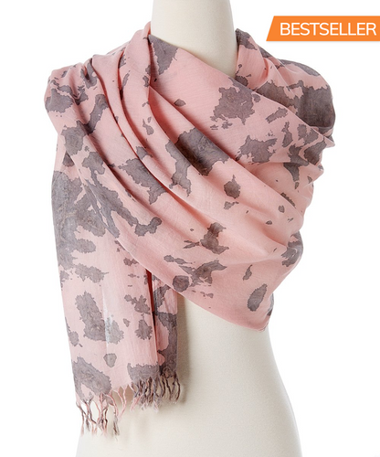 Awaken Organic Tie-Dye Scarf | 100% Organic Cotton Ayurvedic Hand-Dyed Shawl
