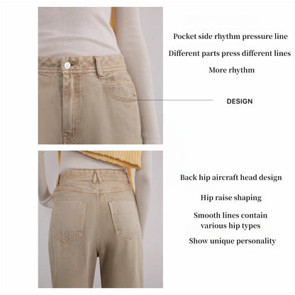 Vintage Washed Straight-Leg Denim – Timeless Streetwear Chic